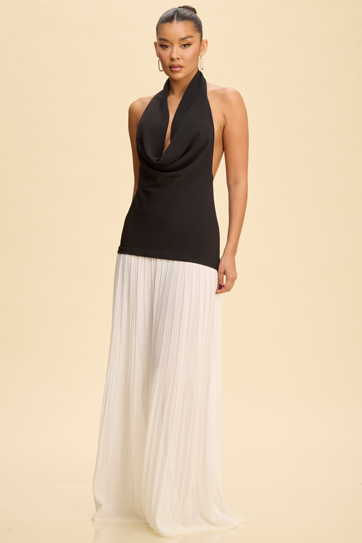 Alondra Dress (Black & White)